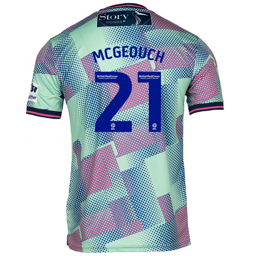 Bambino Maglia Dylan Mcgeouch #21 Verde Kit Gara Away 2024/25 Maglietta