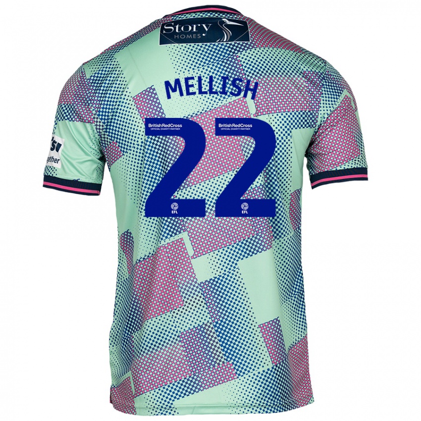 Bambino Maglia Jon Mellish #22 Verde Kit Gara Away 2024/25 Maglietta