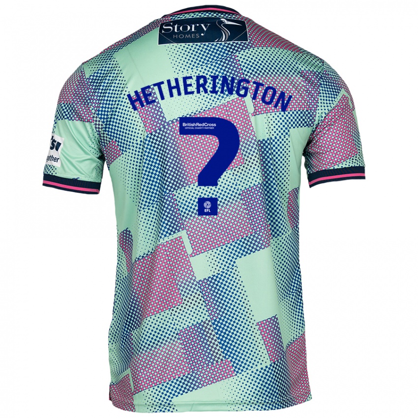 Bambino Maglia Sam Hetherington #0 Verde Kit Gara Away 2024/25 Maglietta