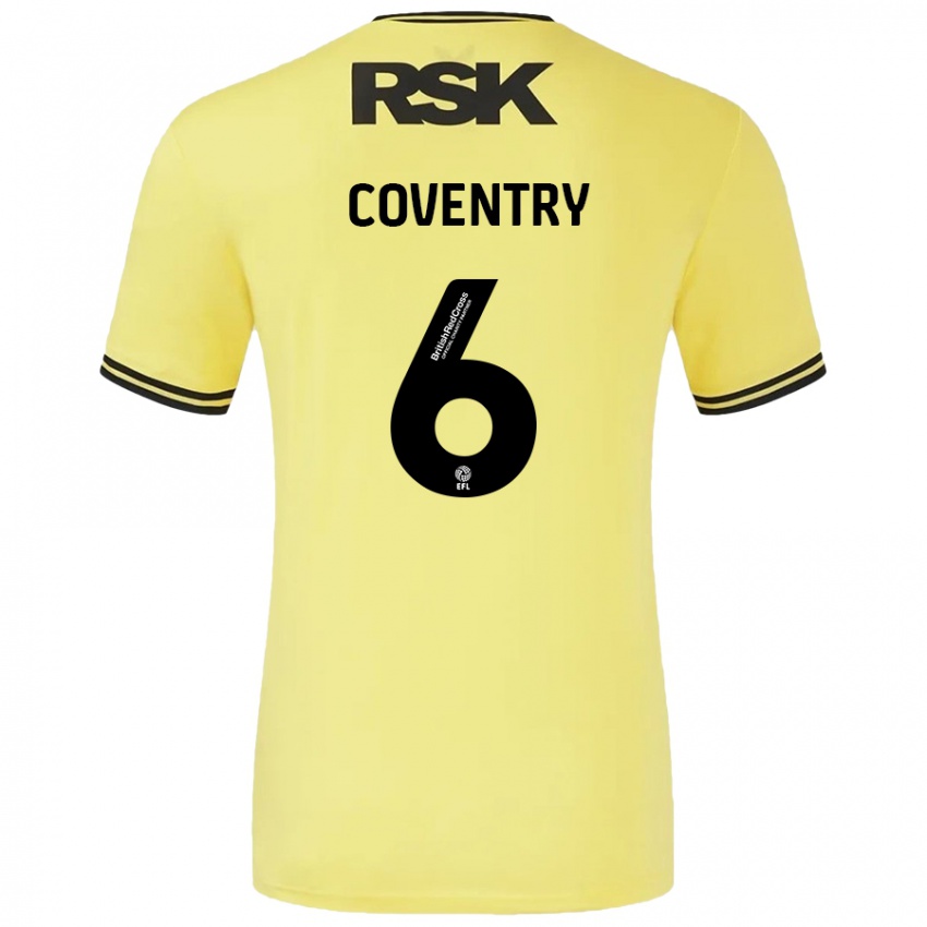 Bambino Maglia Conor Coventry #6 Giallo Nero Kit Gara Away 2024/25 Maglietta