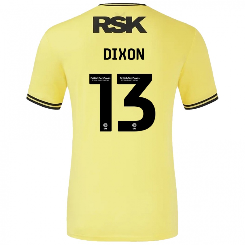 Bambino Maglia Kaheim Dixon #13 Giallo Nero Kit Gara Away 2024/25 Maglietta