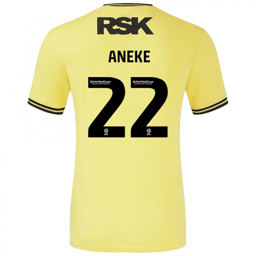 Bambino Maglia Chuks Aneke #22 Giallo Nero Kit Gara Away 2024/25 Maglietta