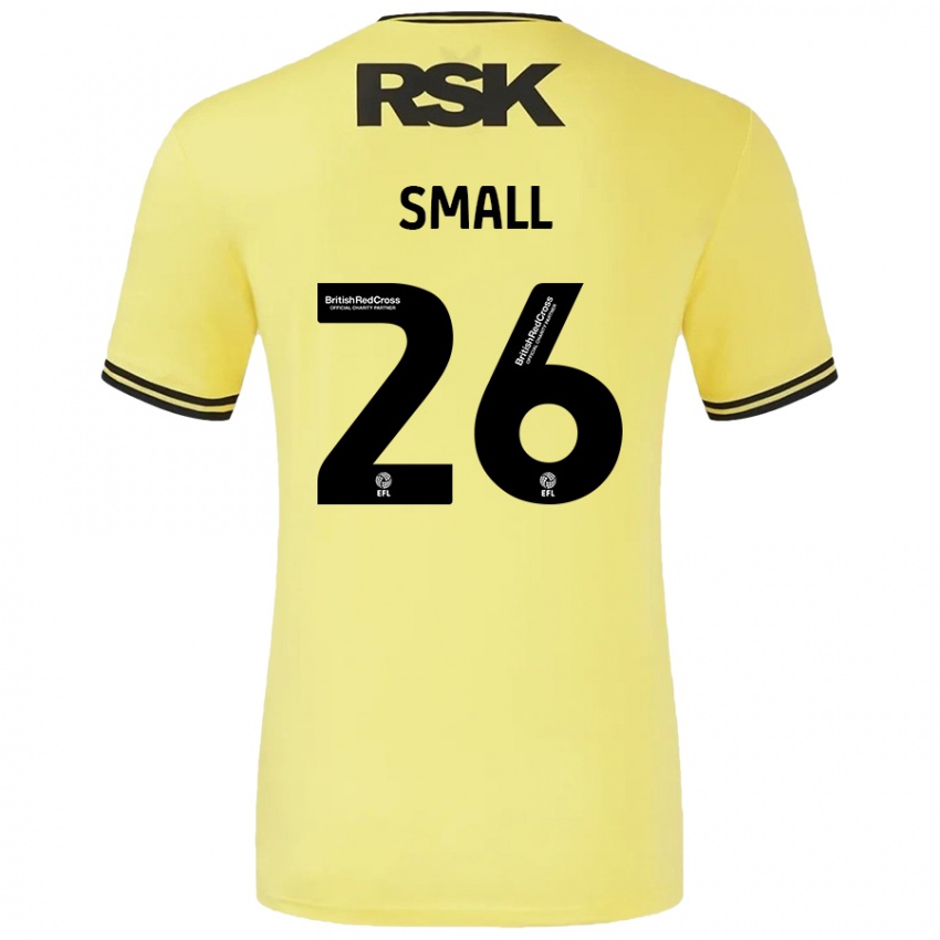 Bambino Maglia Thierry Small #26 Giallo Nero Kit Gara Away 2024/25 Maglietta