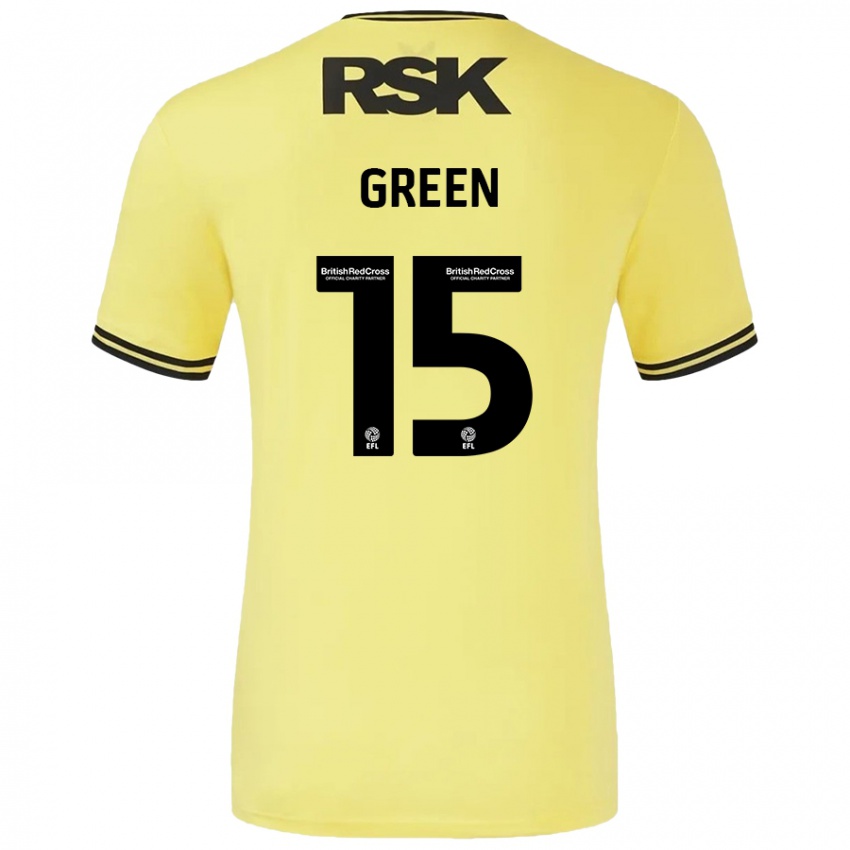 Bambino Maglia Kayleigh Green #15 Giallo Nero Kit Gara Away 2024/25 Maglietta