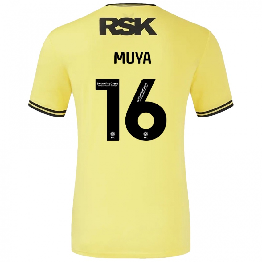 Bambino Maglia Karin Muya #16 Giallo Nero Kit Gara Away 2024/25 Maglietta