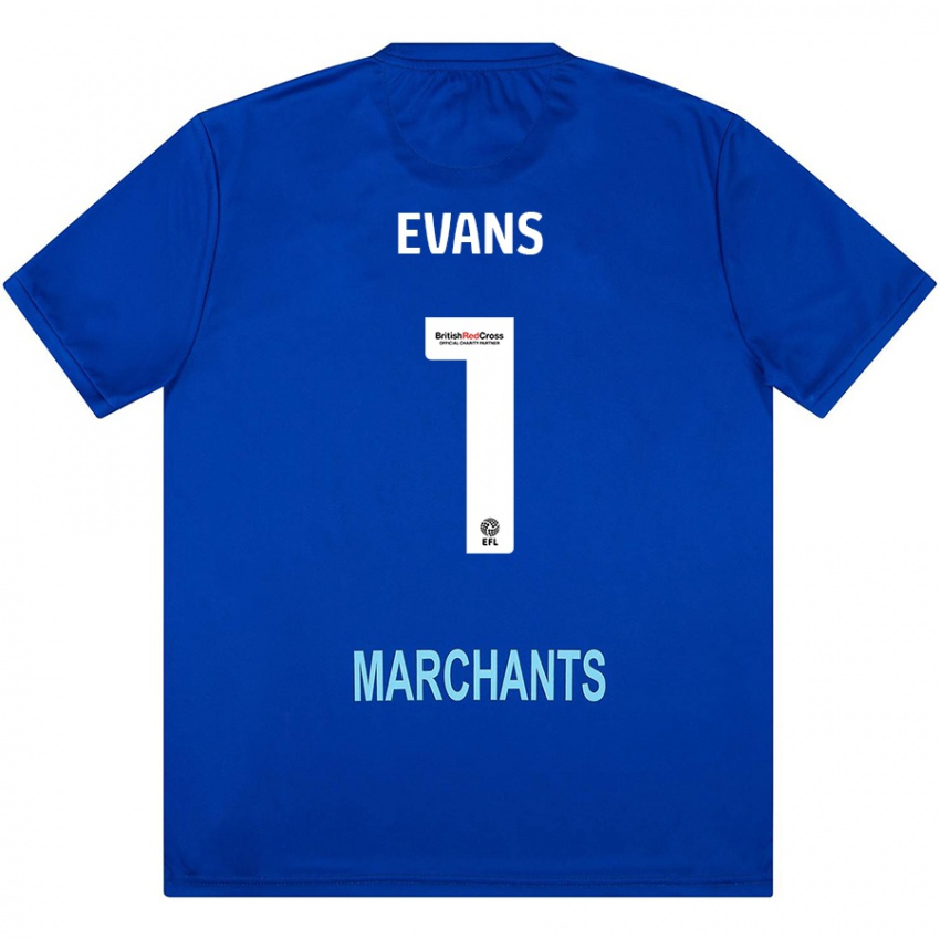 Bambino Maglia Owen Evans #1 Verde Kit Gara Away 2024/25 Maglietta