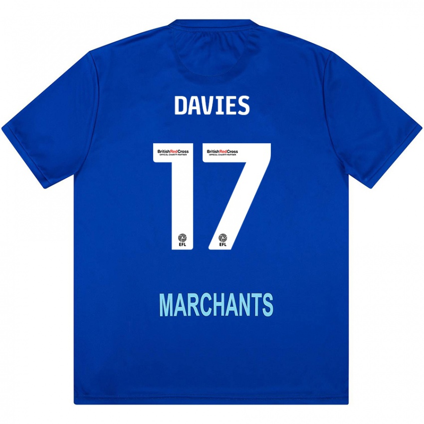 Bambino Maglia Annabel Davies #17 Verde Kit Gara Away 2024/25 Maglietta