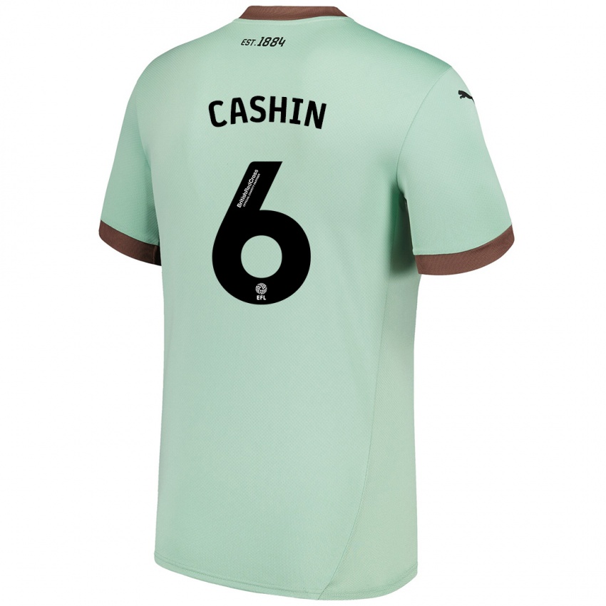 Bambino Maglia Eiran Cashin #6 Verde Pallido Kit Gara Away 2024/25 Maglietta