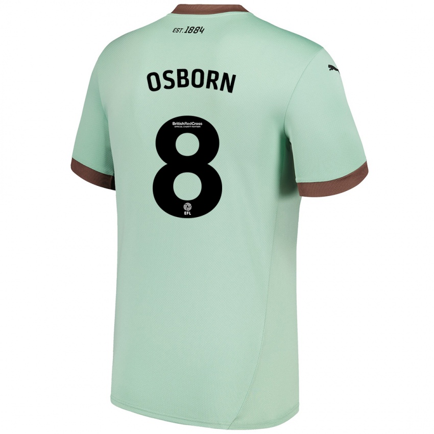 Bambino Maglia Ben Osborn #8 Verde Pallido Kit Gara Away 2024/25 Maglietta