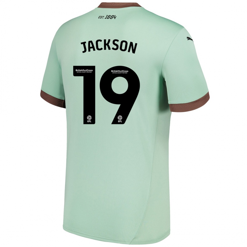 Bambino Maglia Kayden Jackson #19 Verde Pallido Kit Gara Away 2024/25 Maglietta