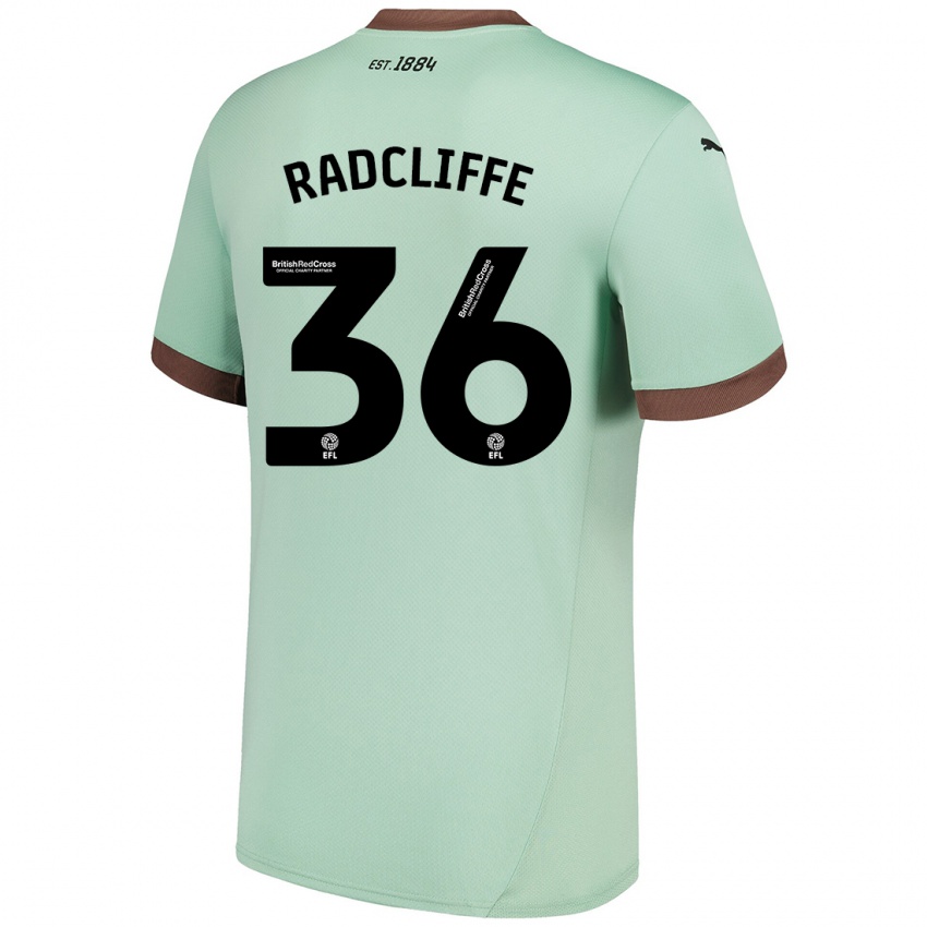 Bambino Maglia Ben Radcliffe #36 Verde Pallido Kit Gara Away 2024/25 Maglietta