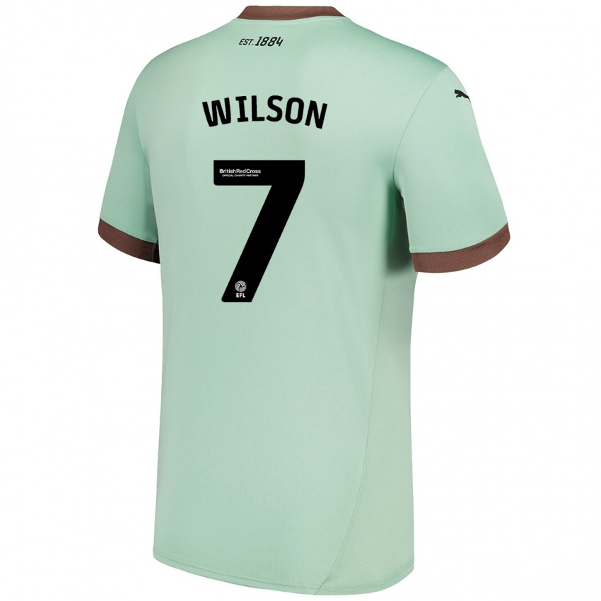 Bambino Maglia Emelia Wilson #7 Verde Pallido Kit Gara Away 2024/25 Maglietta