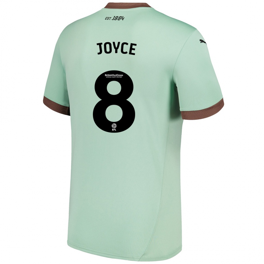 Bambino Maglia Emily Joyce #8 Verde Pallido Kit Gara Away 2024/25 Maglietta