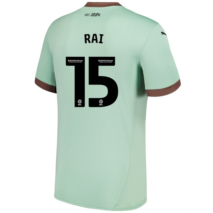 Bambino Maglia Kira Rai #15 Verde Pallido Kit Gara Away 2024/25 Maglietta