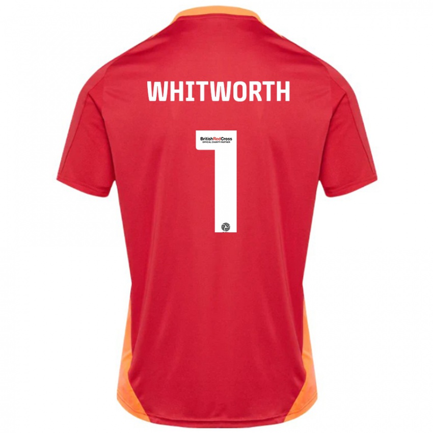 Bambino Maglia Joe Whitworth #1 Blu Bianco Sporco Kit Gara Away 2024/25 Maglietta