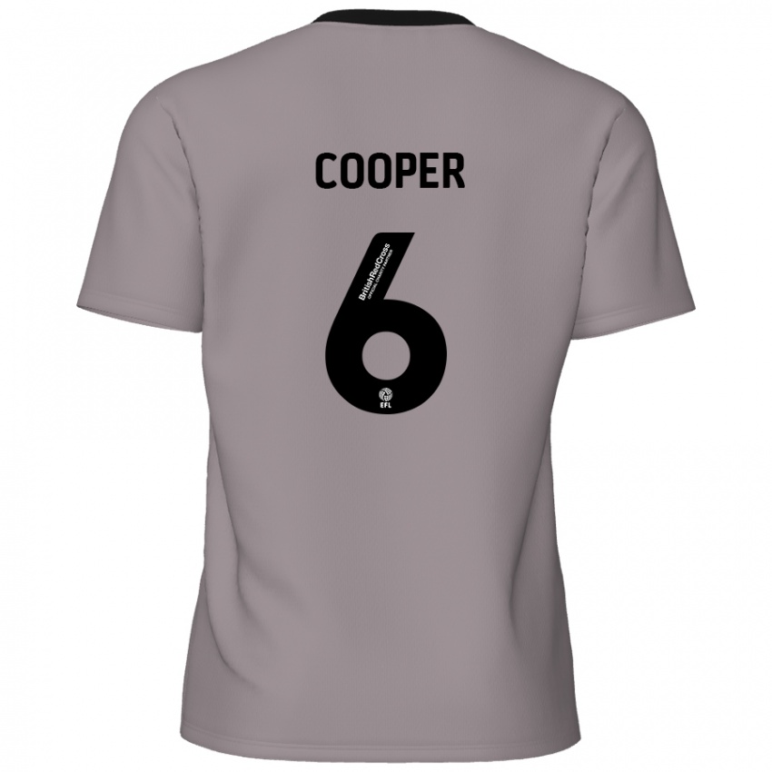 Bambino Maglia Brandon Cooper #6 Grigio Kit Gara Away 2024/25 Maglietta