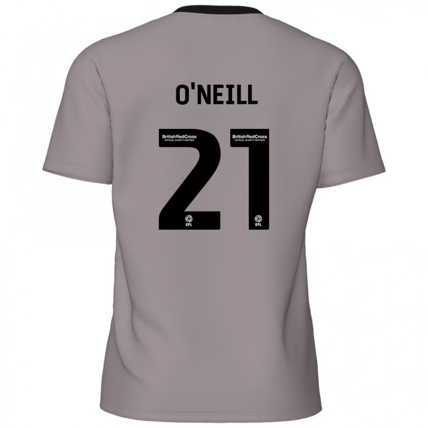 Bambino Maglia Ollie O'neill #21 Grigio Kit Gara Away 2024/25 Maglietta