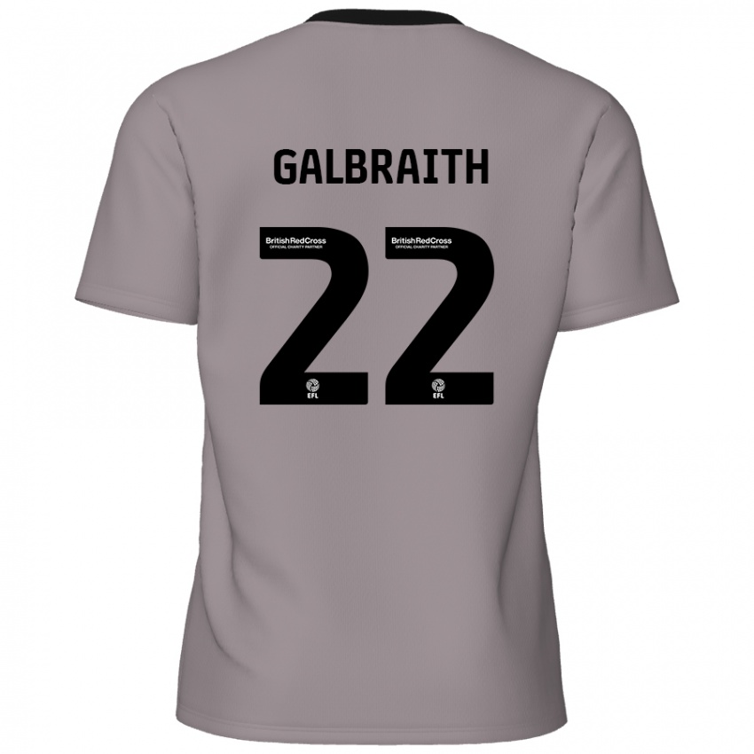 Bambino Maglia Ethan Galbraith #22 Grigio Kit Gara Away 2024/25 Maglietta