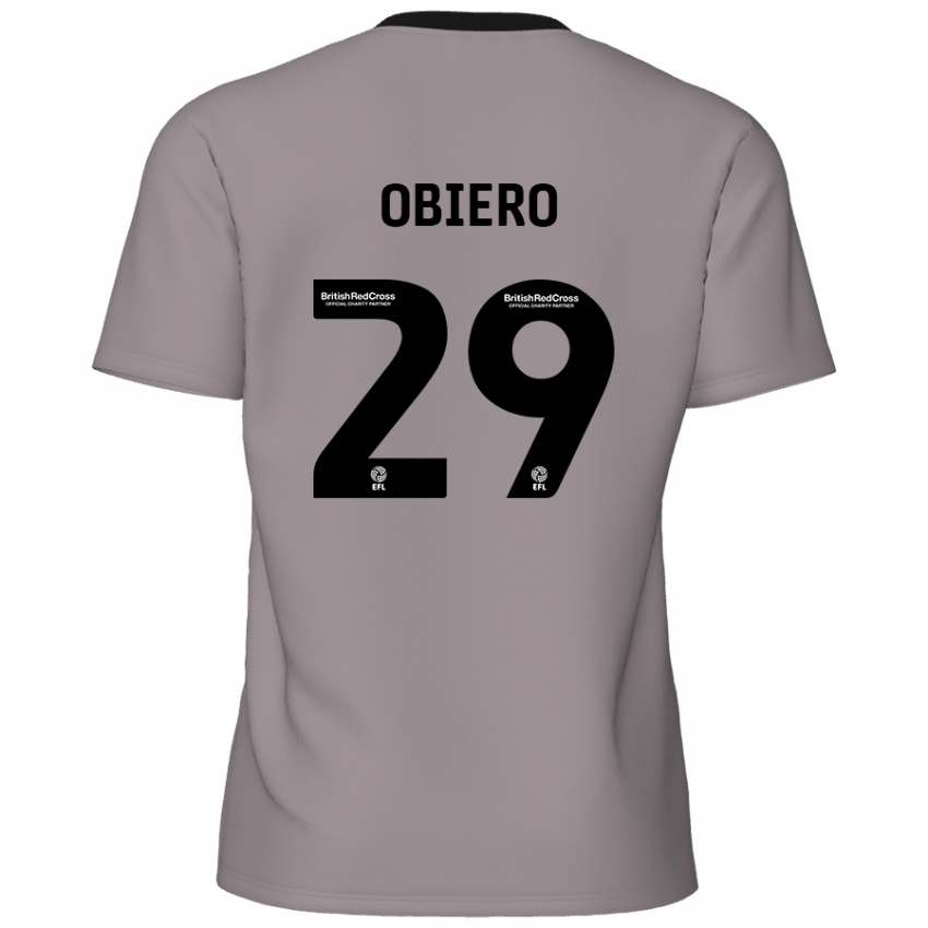 Bambino Maglia Zech Obiero #29 Grigio Kit Gara Away 2024/25 Maglietta