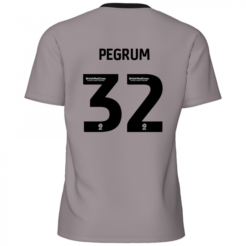 Bambino Maglia Charlie Pegrum #32 Grigio Kit Gara Away 2024/25 Maglietta