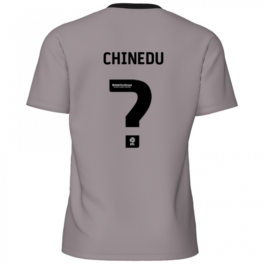 Bambino Maglia Phillip Chinedu #0 Grigio Kit Gara Away 2024/25 Maglietta