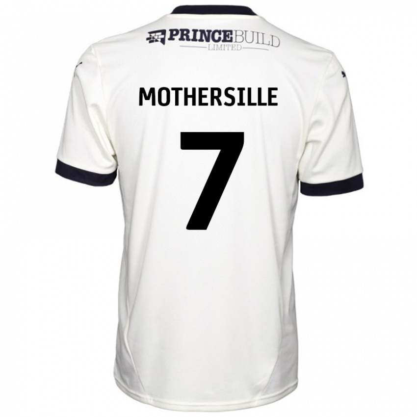 Bambino Maglia Malik Mothersille #7 Bianco Sporco Nero Kit Gara Away 2024/25 Maglietta