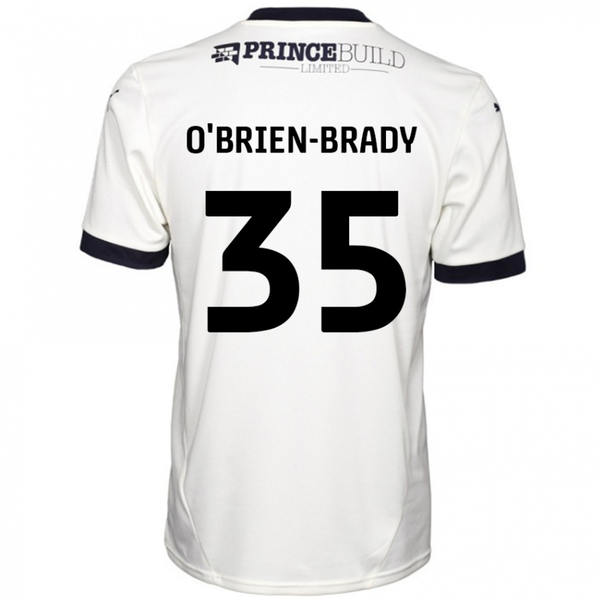 Bambino Maglia Donay O'brien-Brady #35 Bianco Sporco Nero Kit Gara Away 2024/25 Maglietta