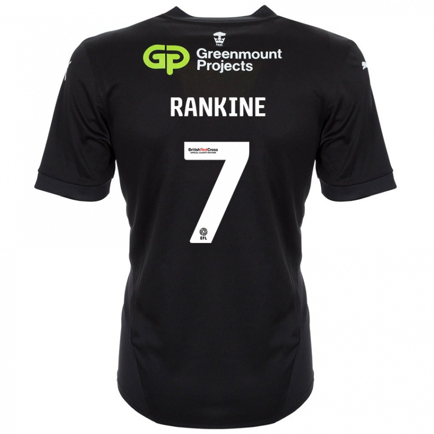 Bambino Maglia Dion Rankine #7 Nero Kit Gara Away 2024/25 Maglietta