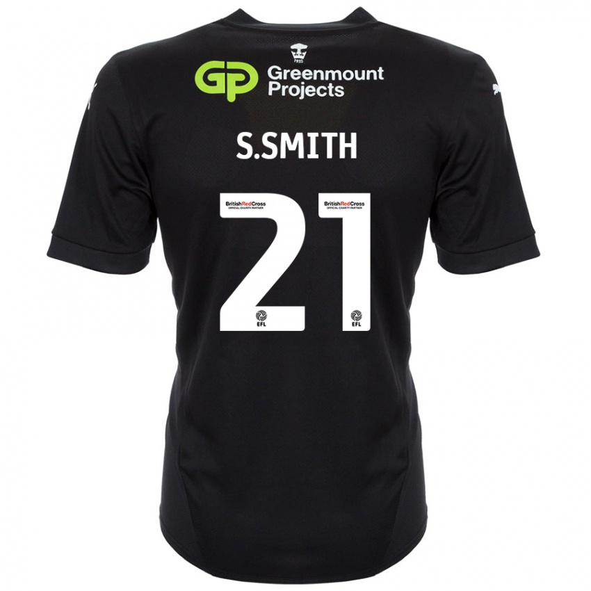 Bambino Maglia Scott Smith #21 Nero Kit Gara Away 2024/25 Maglietta