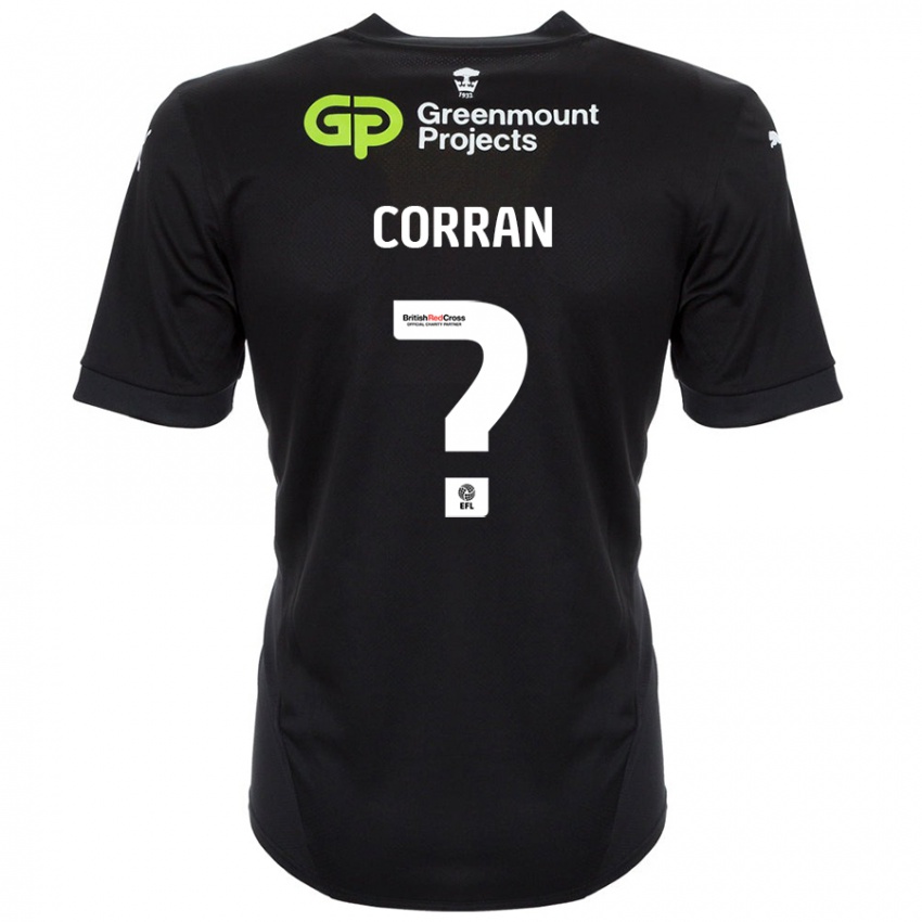 Bambino Maglia Matthew Corran #0 Nero Kit Gara Away 2024/25 Maglietta