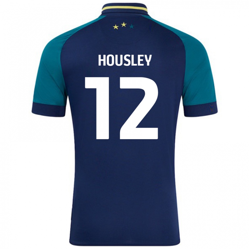 Bambino Maglia Autumn Housley #12 Blu Navy Verde Scuro Kit Gara Away 2024/25 Maglietta