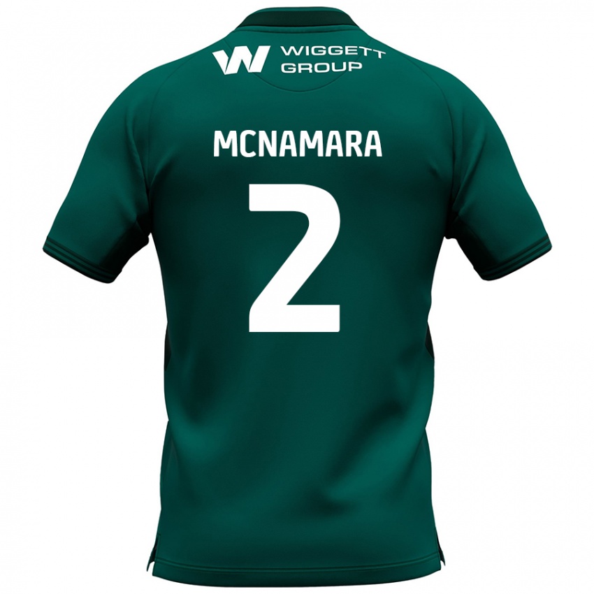 Bambino Maglia Danny Mcnamara #2 Verde Kit Gara Away 2024/25 Maglietta