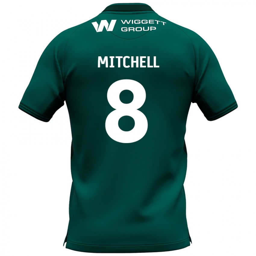 Bambino Maglia Billy Mitchell #8 Verde Kit Gara Away 2024/25 Maglietta