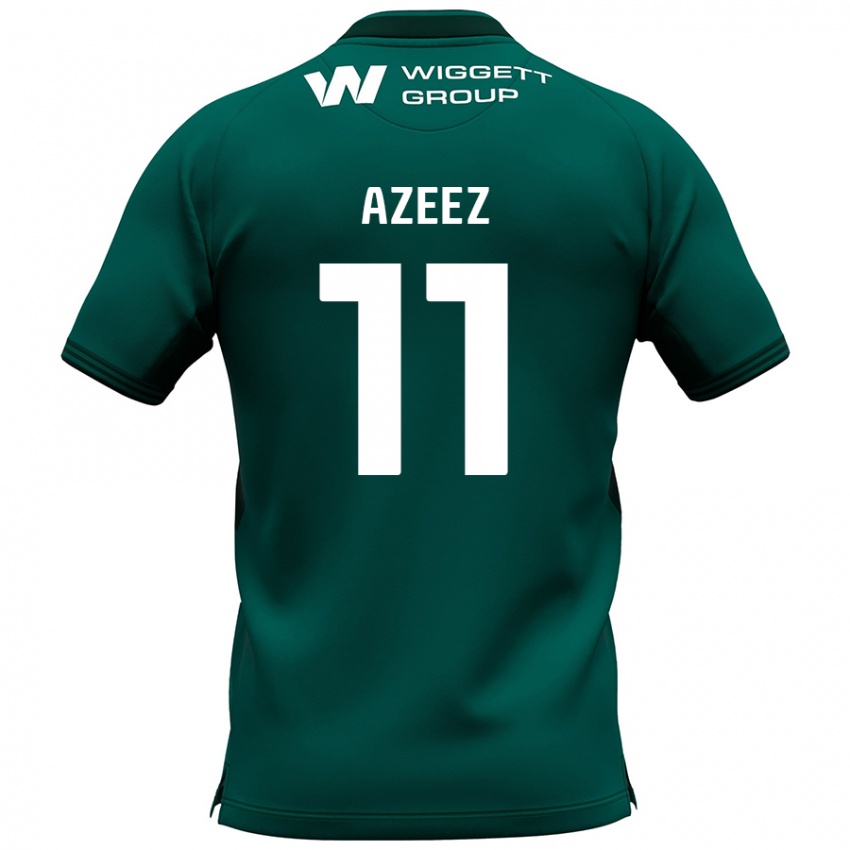 Bambino Maglia Femi Azeez #11 Verde Kit Gara Away 2024/25 Maglietta