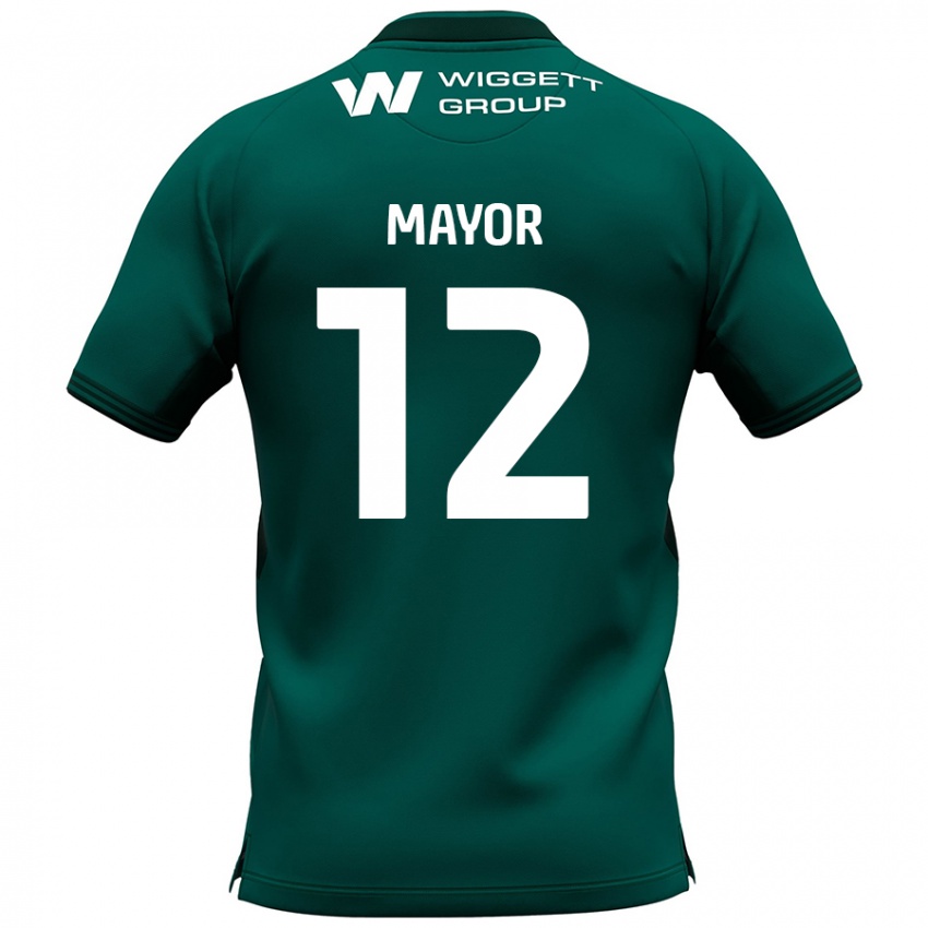 Bambino Maglia Adam Mayor #12 Verde Kit Gara Away 2024/25 Maglietta