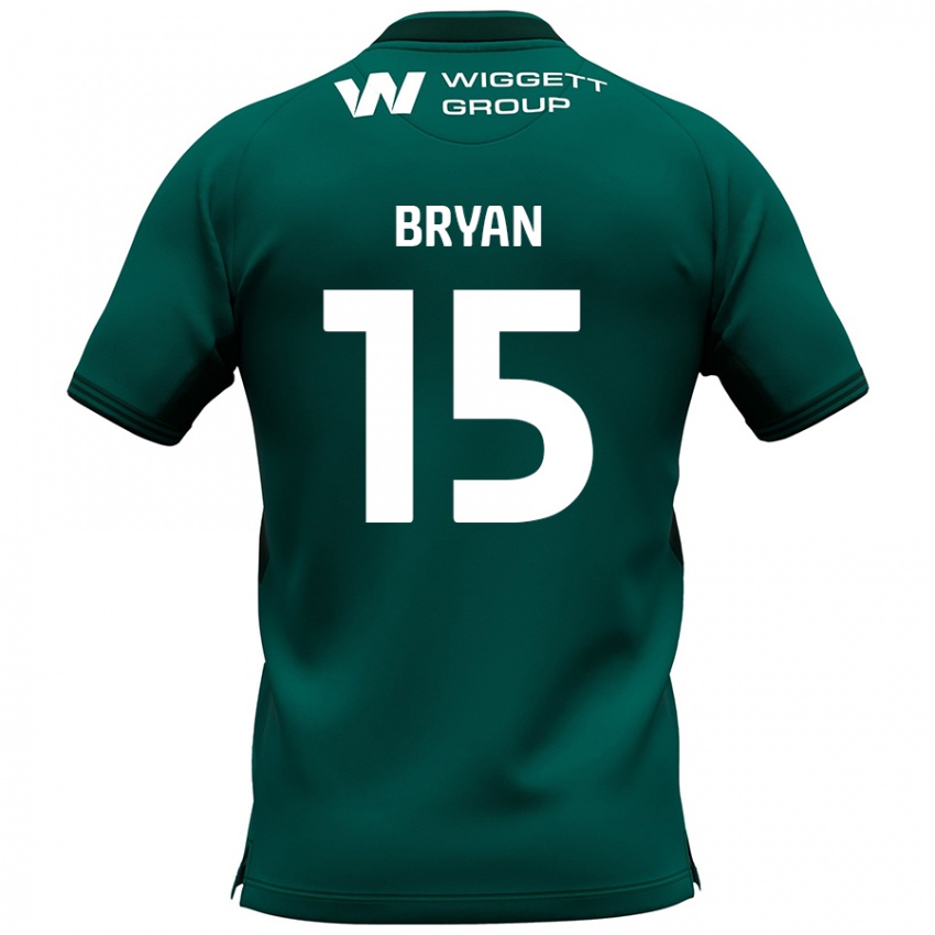 Bambino Maglia Joe Bryan #15 Verde Kit Gara Away 2024/25 Maglietta