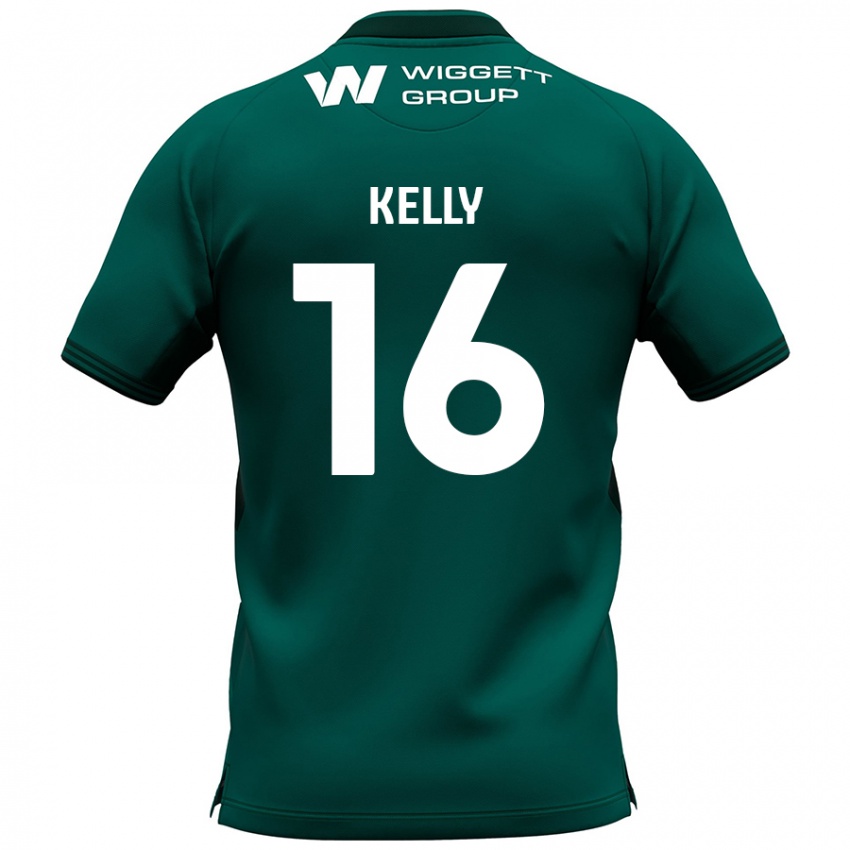 Bambino Maglia Daniel Kelly #16 Verde Kit Gara Away 2024/25 Maglietta