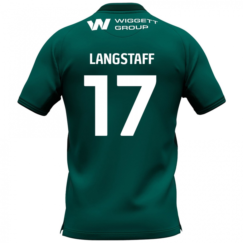 Bambino Maglia Macaulay Langstaff #17 Verde Kit Gara Away 2024/25 Maglietta