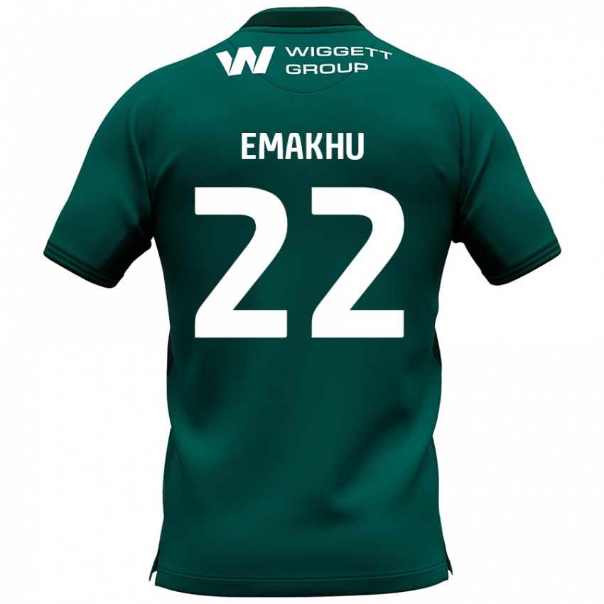 Bambino Maglia Aidomo Emakhu #22 Verde Kit Gara Away 2024/25 Maglietta