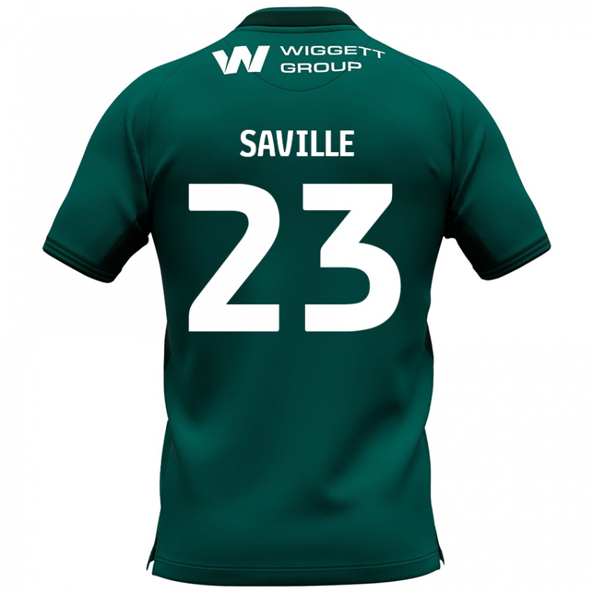 Bambino Maglia George Saville #23 Verde Kit Gara Away 2024/25 Maglietta