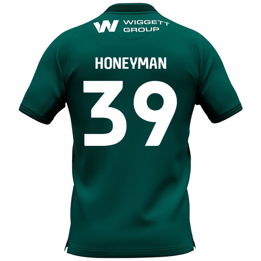 Bambino Maglia George Honeyman #39 Verde Kit Gara Away 2024/25 Maglietta