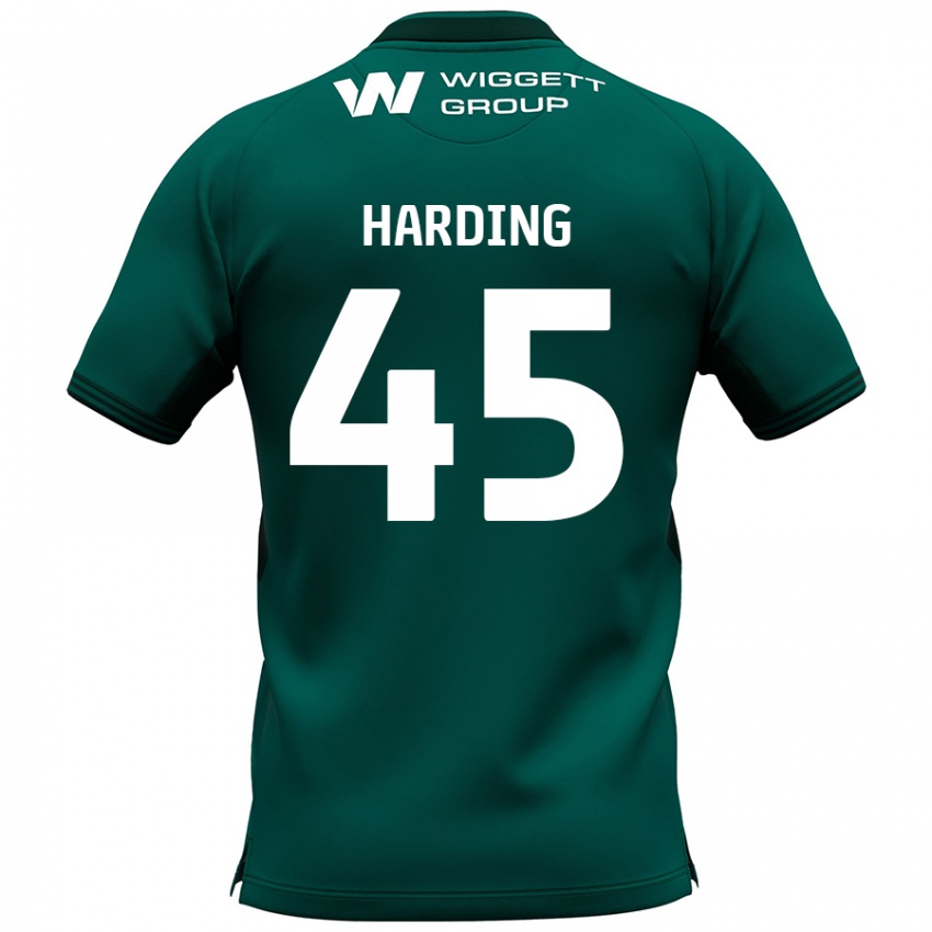 Bambino Maglia Wes Harding #45 Verde Kit Gara Away 2024/25 Maglietta