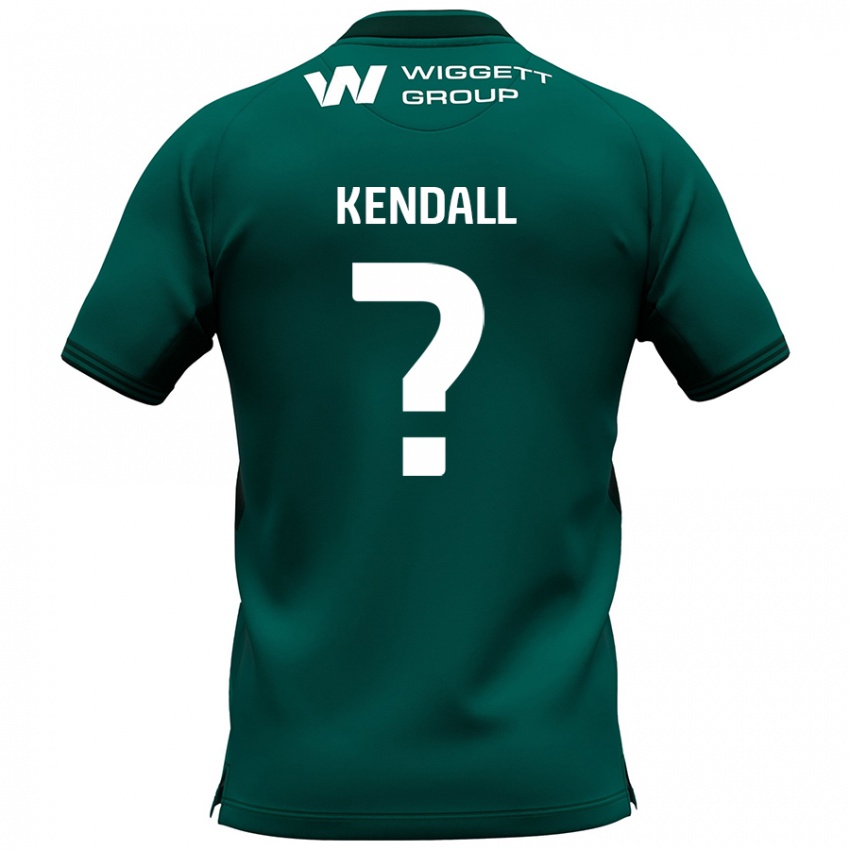 Bambino Maglia Sheldon Kendall #0 Verde Kit Gara Away 2024/25 Maglietta