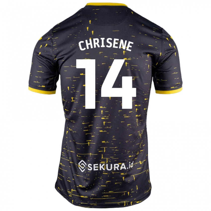 Bambino Maglia Ben Chrisene #14 Nero Giallo Kit Gara Away 2024/25 Maglietta