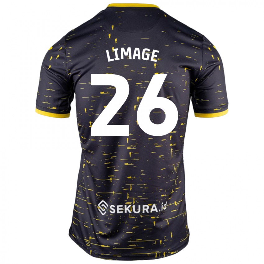 Bambino Maglia Felicity Limage #26 Nero Giallo Kit Gara Away 2024/25 Maglietta