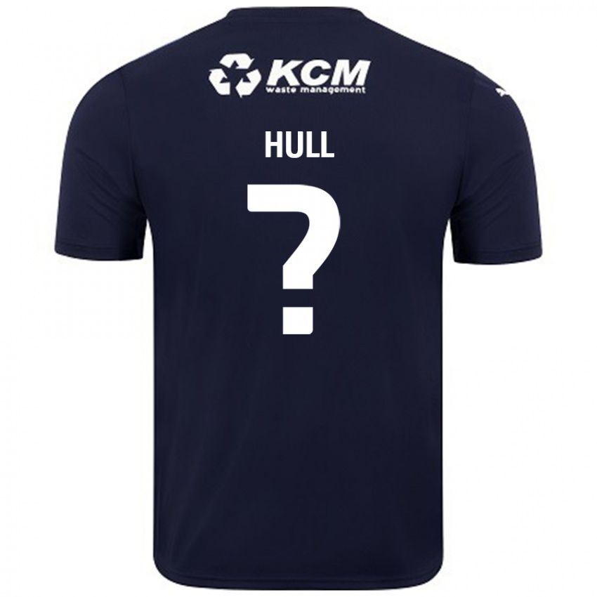 Bambino Maglia Jake Hull #0 Blu Navy Kit Gara Away 2024/25 Maglietta