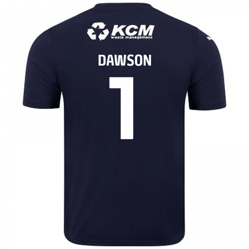 Bambino Maglia Cameron Dawson #1 Blu Navy Kit Gara Away 2024/25 Maglietta