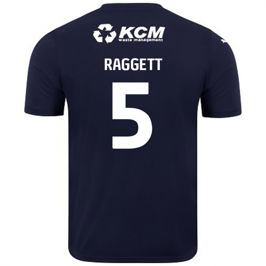 Bambino Maglia Sean Raggett #5 Blu Navy Kit Gara Away 2024/25 Maglietta