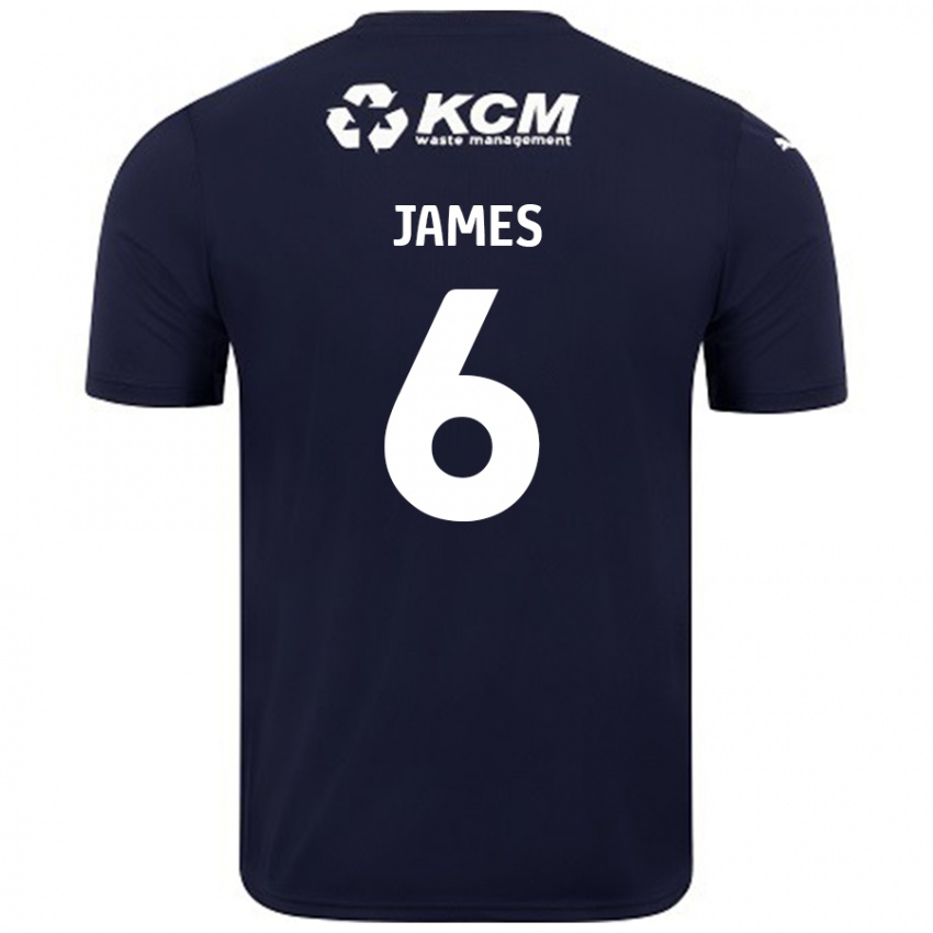 Bambino Maglia Reece James #6 Blu Navy Kit Gara Away 2024/25 Maglietta