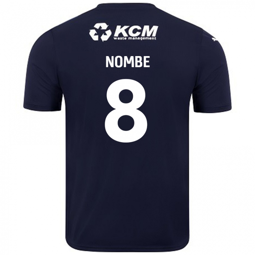 Bambino Maglia Sam Nombe #8 Blu Navy Kit Gara Away 2024/25 Maglietta